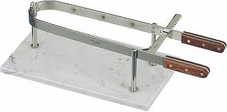 Schinkenpresse auf Marmorfuß - 45x27cm